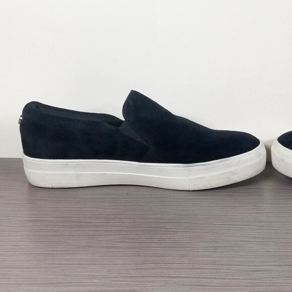Steve Madden Gills Platform Slip-On Sneaker, Black Suede, Womens Size 6.5 M - Picture 6 of 12